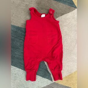 Hanna Andersson Vibrant Red Kids Overalls